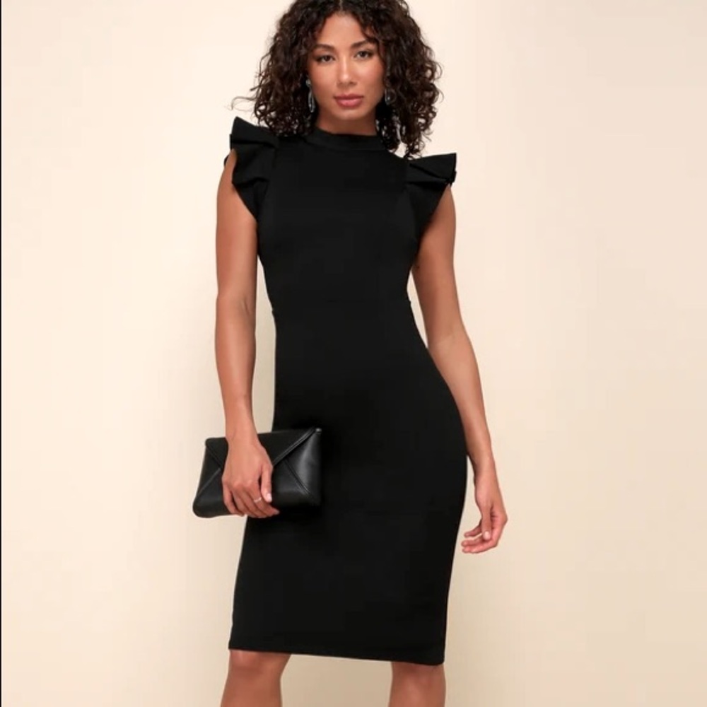 Lulus Black Backless Dress